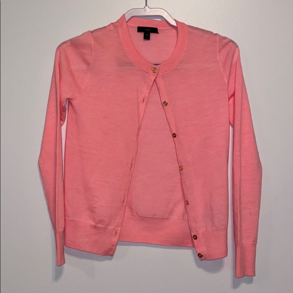 J. Crew Salmon Cardigan
